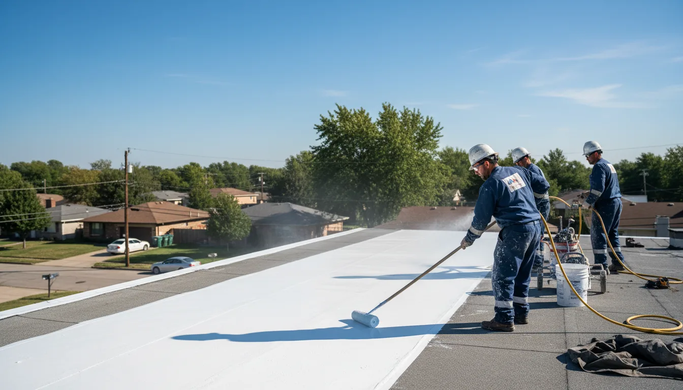 Commercial roof coating in Clayton, NC near me